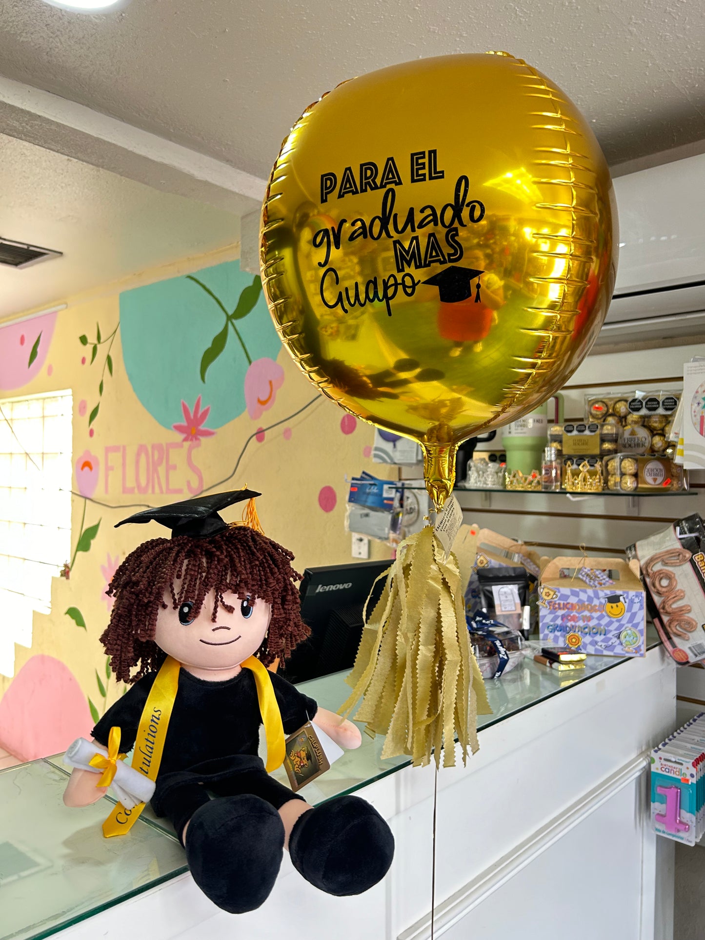 combo graduado con globo