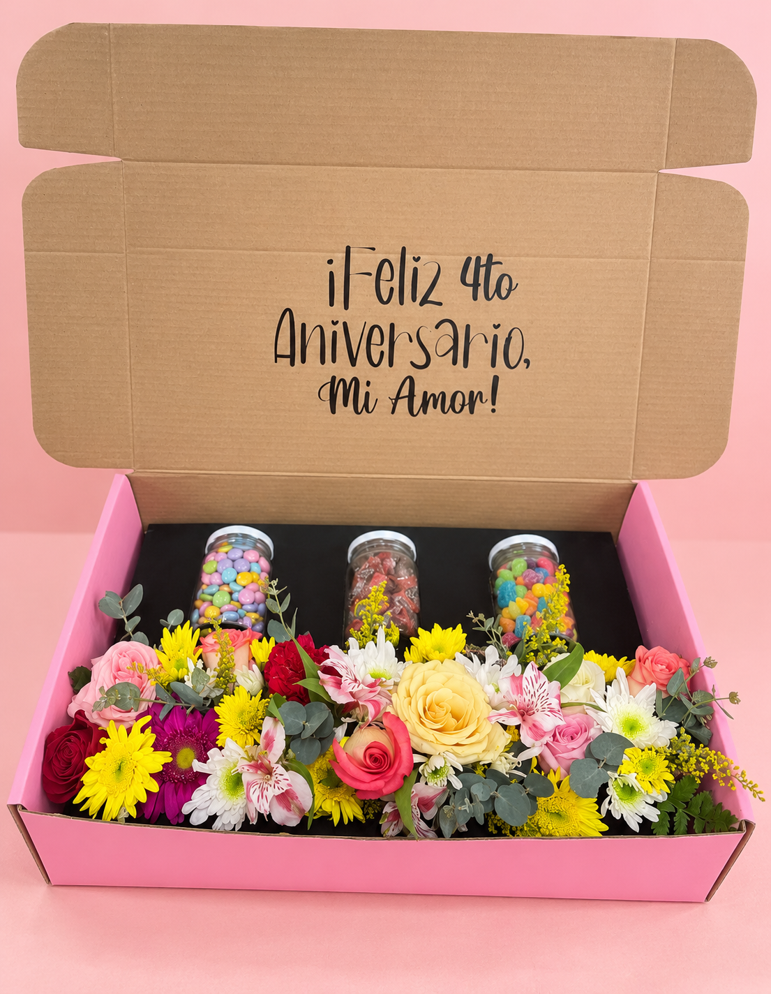 Combo Snack y flores