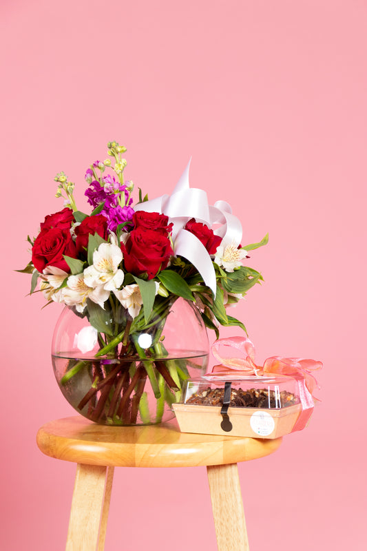 Combo Pecera y brownies