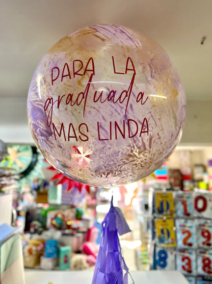 globo burbuja graduación