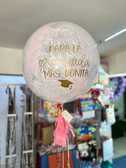 globo burbuja graduación
