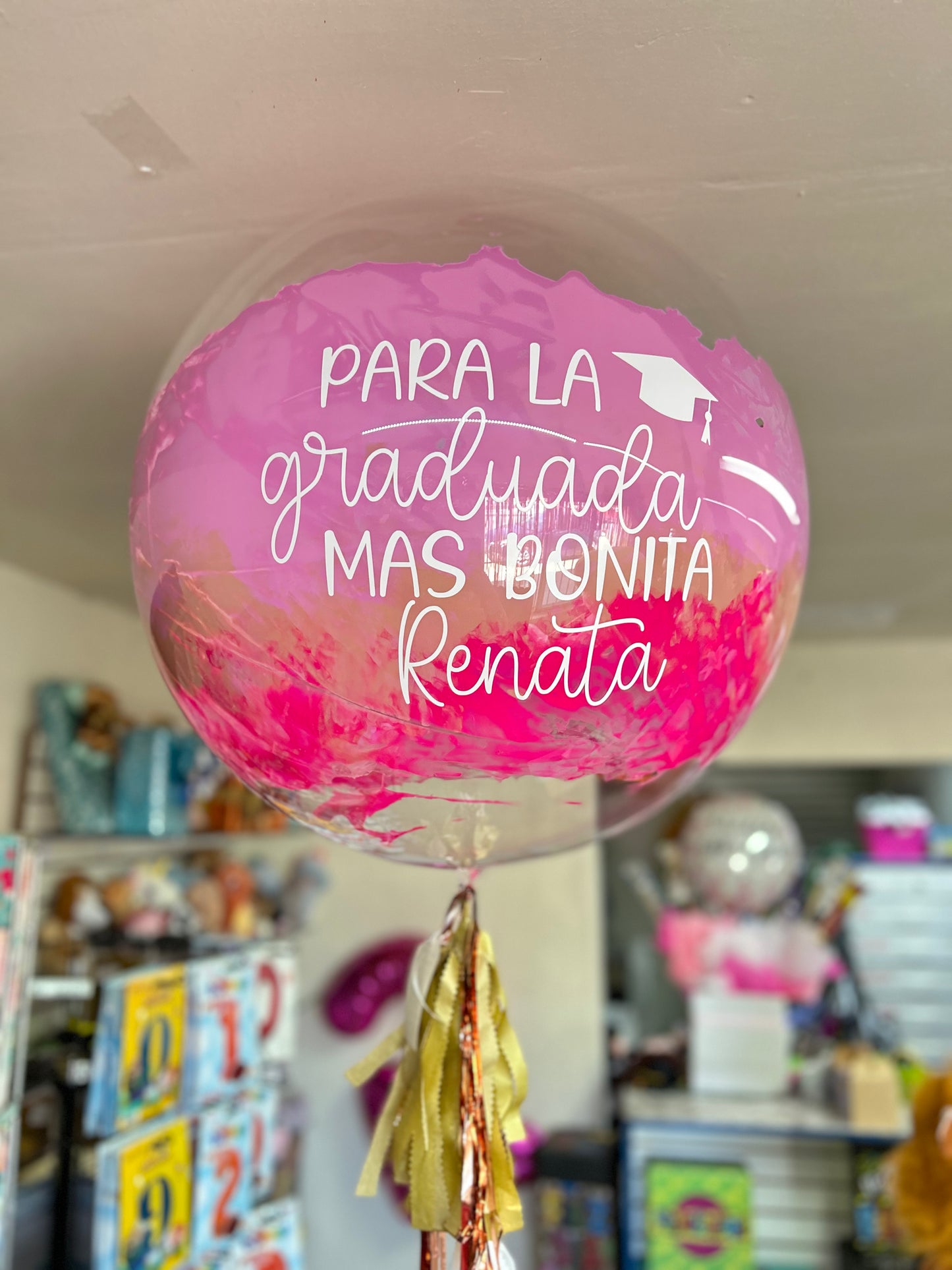 globo burbuja graduación