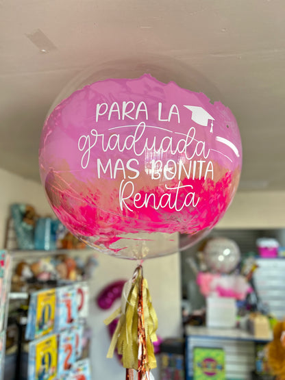 globo burbuja graduación