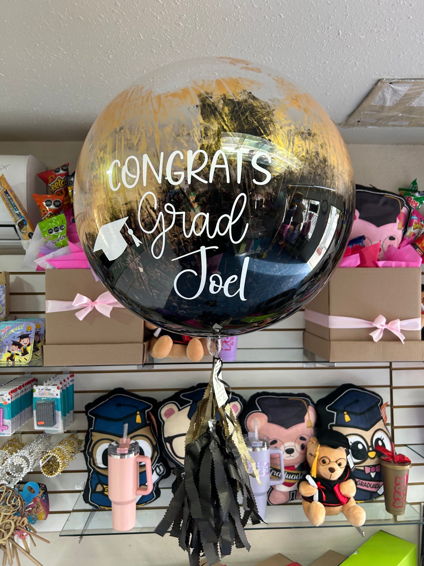 globo burbuja graduación