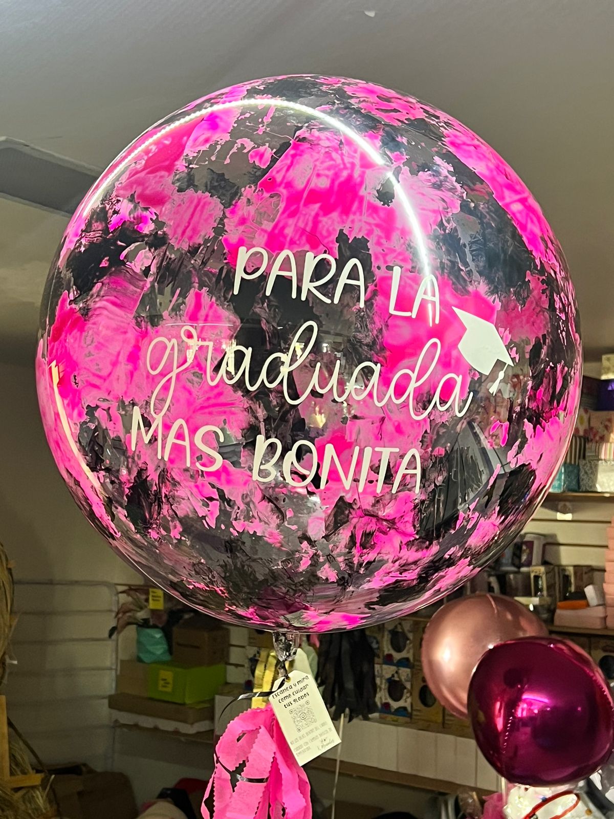 globo burbuja graduación