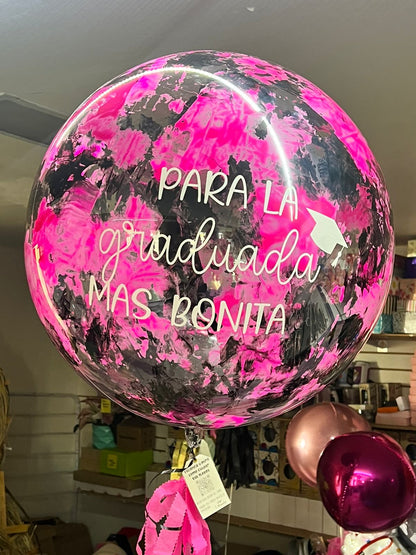 globo burbuja graduación